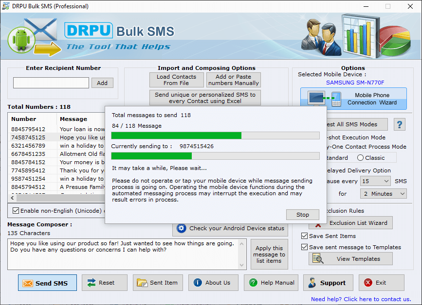 Bulk sms Software